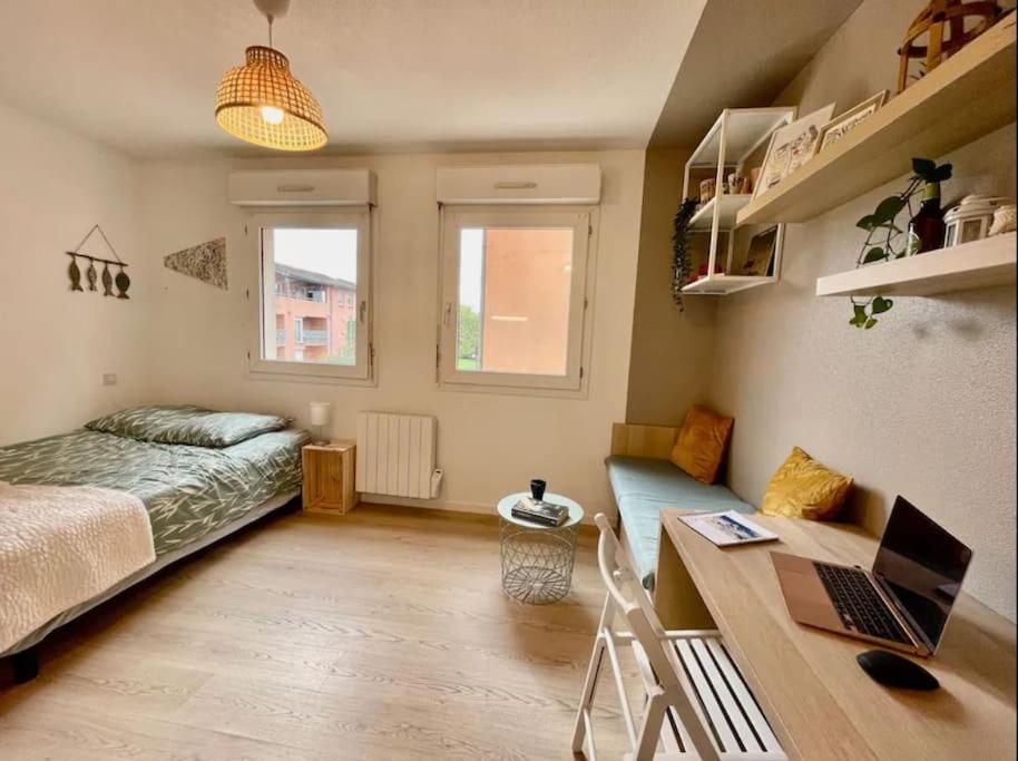 Studio Orchidee - Metro Arenes - Hopital A 5 Mn Apartment ตูลูส ภายนอก รูปภาพ