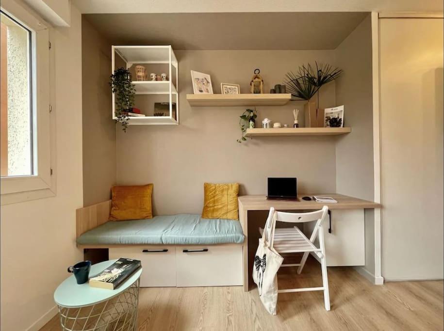 Studio Orchidee - Metro Arenes - Hopital A 5 Mn Apartment ตูลูส ภายนอก รูปภาพ